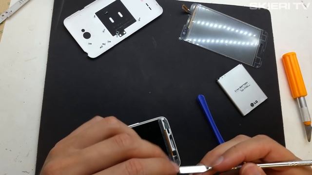LG L70 - WYMIANA SZYBKI - DOTYKU - DIGITIZER - LCD - REPAIR - DISASSEMBLY