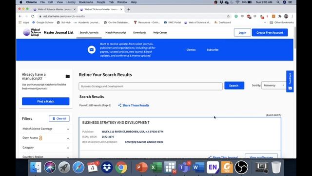 Checking Journal Indexing in Web of Science Master Journal List смотреть онлайн