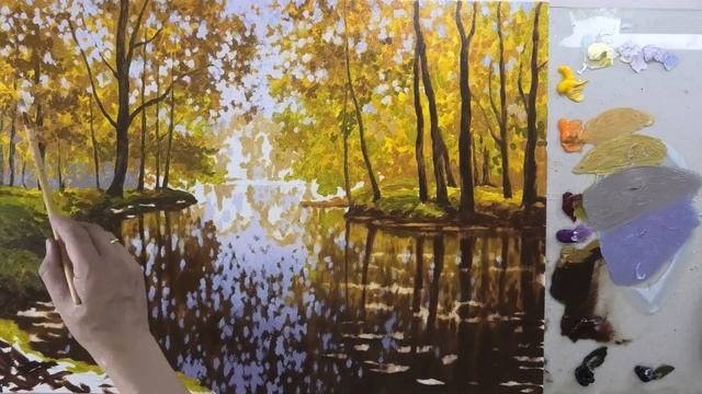 Осень. Картина от Алексея Адамова! Приятного просмотра! смотреть онлайн