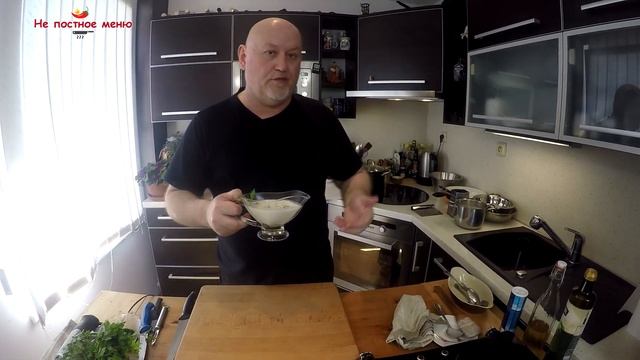 Спагетти по-итальянски с Чесночным сливочным соусом. смотреть онлайн