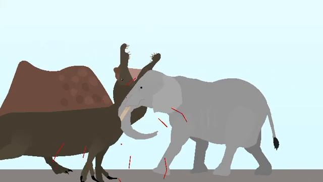 spinosaurus vs elephant (lazy animation) смотреть онлайн