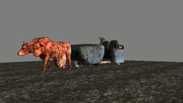 Brahmin Pulling Golf Cart смотреть онлайн