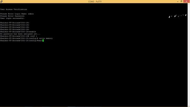 Brocade Conf T  CMD || How To Save Configuration In Brocade Switch 7250|| Brocade Switch Tutorial