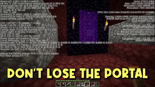The PERFECT FIRST Nether Trip! - Minecraft 1.20 Guide (Survival Lets Play #8) смотреть онлайн