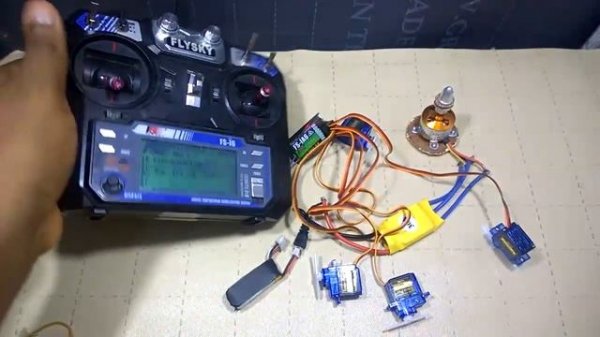 Понимание передатчика и приемника Fly Sky с нуля и их тестирование.