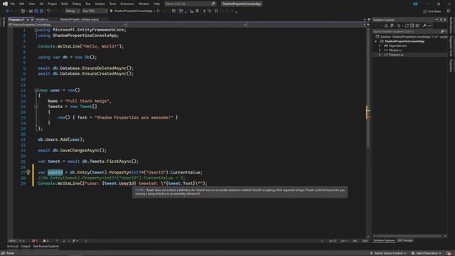 Shadow Properties - EF Core - Foreign Keys смотреть онлайн