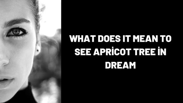 What Does It Mean To See Apricot Tree in Dream? смотреть онлайн