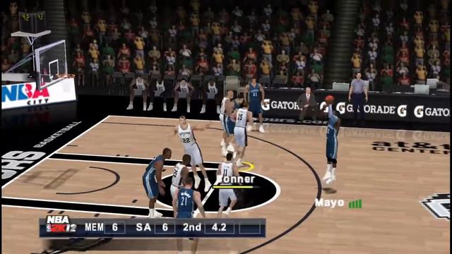 🏀NBA 2K12 Memphis vs san Antonio PSP Gameplay смотреть онлайн