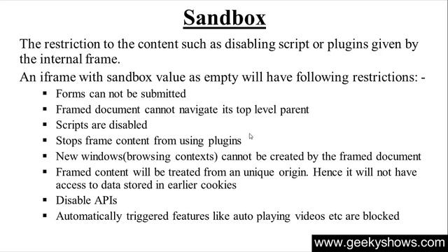 72. Sandbox Attribute in HTML (Hindi) смотреть онлайн