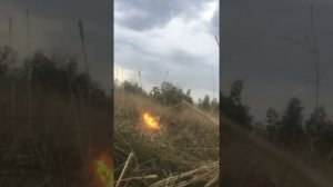 поджог газового баллона для заправки зажигалок