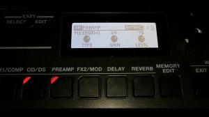 Настройка гитарного процессора  Boss GT-1. Как настроить сочный перегруз.