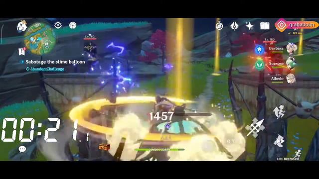 How To "SABOTAGE THE SLIME BALLOON" In 24 Second | Dangerous Haul Quests | Genshin Impact Tips смотреть онлайн