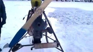 Самодельные Аэросани / Snowmobile