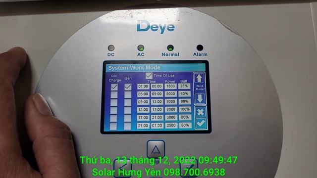 Combo Hybrid DEYE SUN8K-SG05LP1-EU & 3 Pin Lithium SVE Treo Tường Về Nam Định