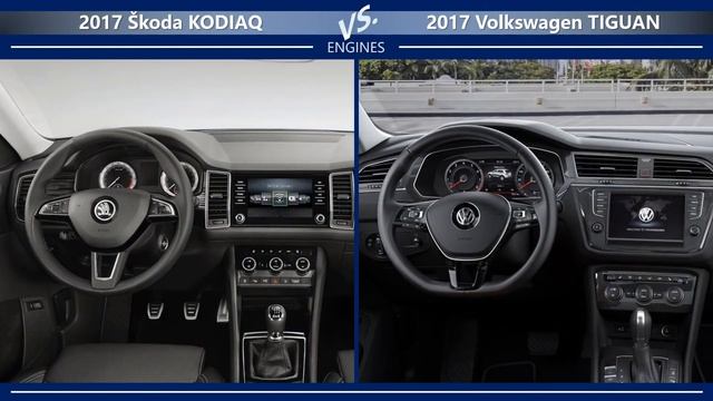 2017 Skoda Kodiaq Vs 2017 Volkswagen Tiguan (technical Comparison)