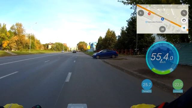 Электровелосипед 1500w по городским пробкам  / Покатушка / Уфа