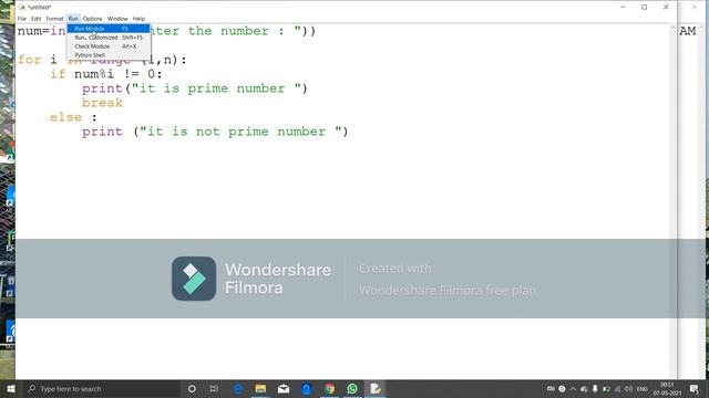 prime number program using python смотреть онлайн