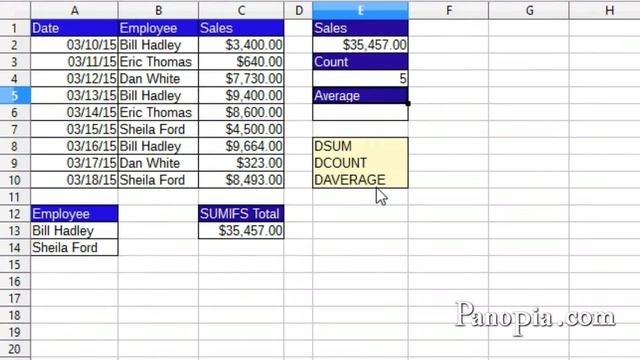 LibreOffice Calc - Database Functions смотреть онлайн