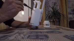 Арматура, клапан слива, смывного бачка АЛКА ПЛАСТ. Настройка, ремонт.