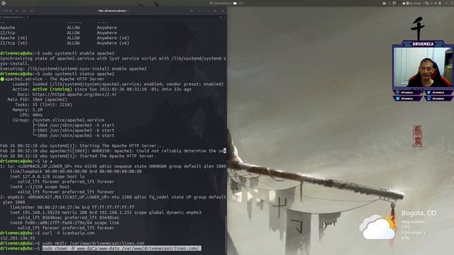 Instalar y configurar Apache en Ubuntu Server смотреть онлайн