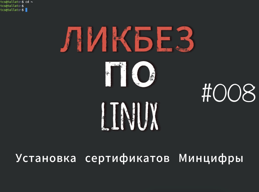 Linux [установка сертификатов Минцифры] смотреть онлайн