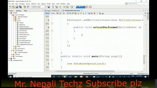 database insert operation program in nepali java Advance in java programming #Computer and #coding смотреть онлайн