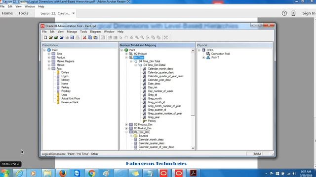 How to Build Repository - How to Create Logical Dimensions with Level Based Hierarchies Part-2 смотреть онлайн