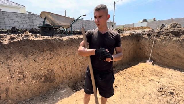 Фундамент дома с подвальным помещением (погреб) часть 1 смотреть онлайн