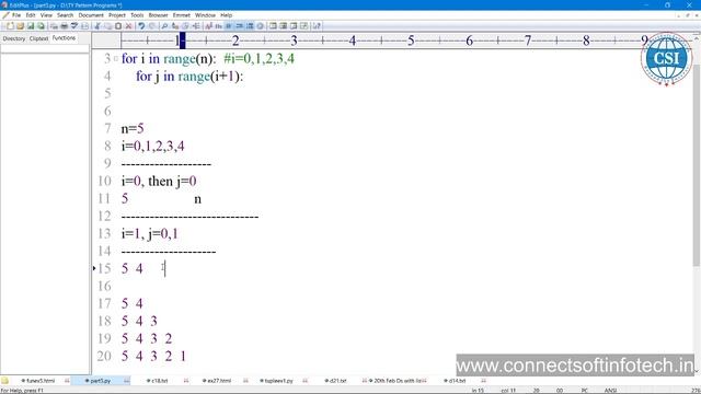 Printing Numbers & Alphabets in Right Angle Triangle in descending order| Pattern Program | Part-5 смотреть онлайн