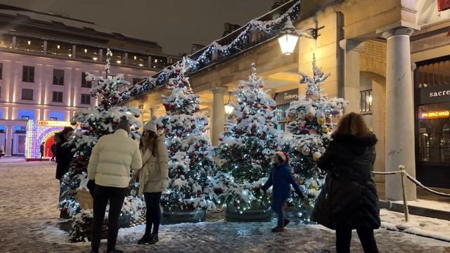 [4K]?? London Snow Walk☃️Regent St., Covent Garden & Riverside Christmas market??Dec. 11 2022 смотреть онлайн