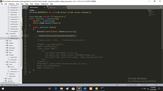 How to Create Report Mpdf in Codeigniter + Dynamic Data смотреть онлайн