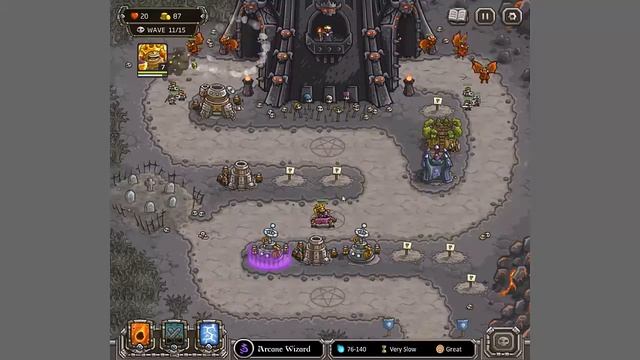 Kingdom Rush Прохождение: Level 12 - "The Dark Tower" смотреть онлайн