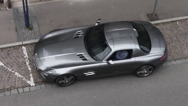 MERCEDES SLS AMG Brutal Accelerate Sound in Metzingen Germany!! смотреть онлайн