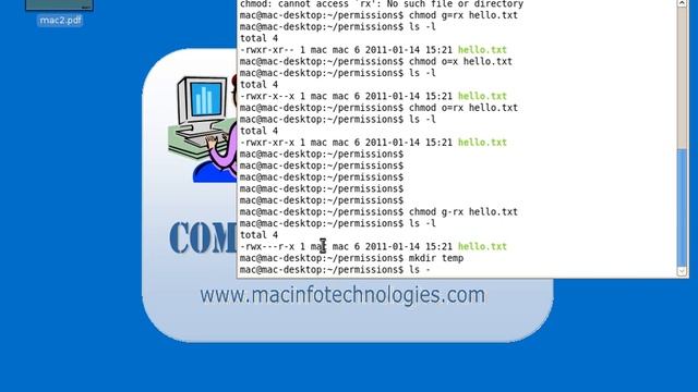 LINUX TUTORIALS FOR BEGINNERS CHAPTER 10 FILE PERMISSIONS смотреть онлайн