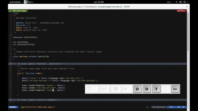 VIM: Simple MVC framework snippets смотреть онлайн