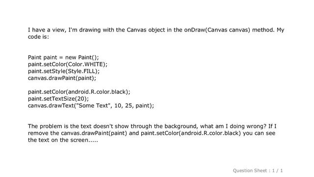 Android : Android Canvas.drawText смотреть онлайн