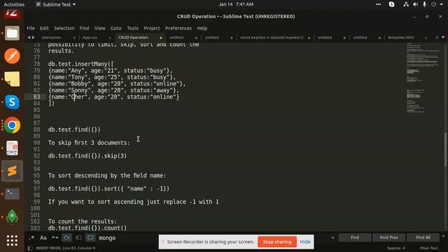 MongoDB limit, skip, sort and count method MongoDB Tutorials смотреть онлайн