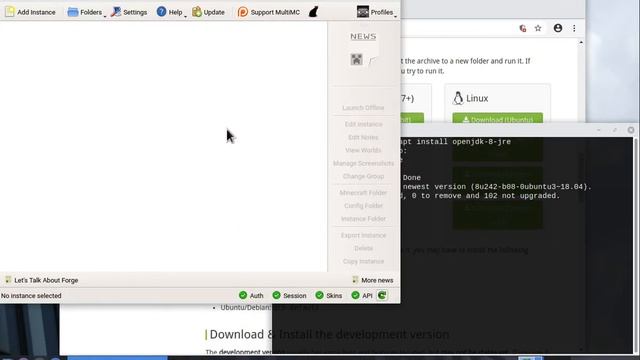 How to install Minecraft Forge mods in MultiMC (on Linux) смотреть онлайн