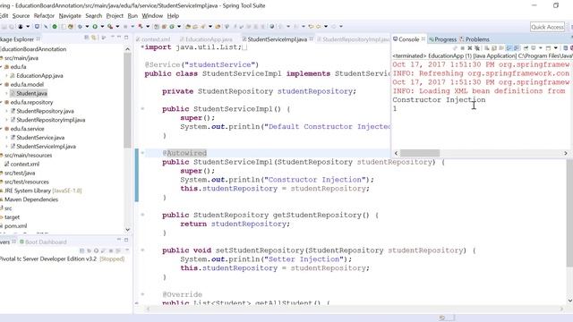57 @Autowired Constructor Injection Lab смотреть онлайн