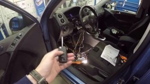 Avto-zapusk.ru Автозапуск без сигнализации VW Tiguan 2010+Fortin+StartFone
