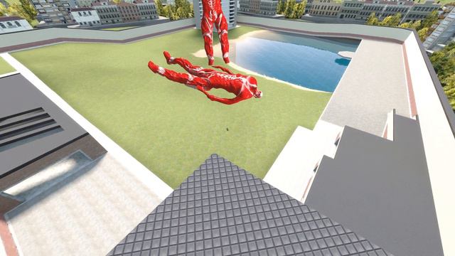 Attack on Titan AoT Colossal Titan Size in Garry's Mod - approx. 60+ meters or 180+ feet смотреть онлайн