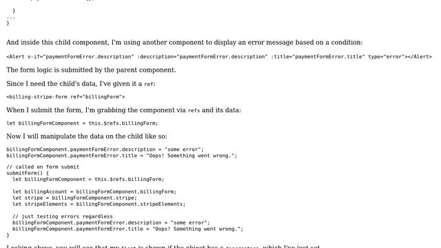 Vue: Updating data on child component via ref not updating DOM смотреть онлайн
