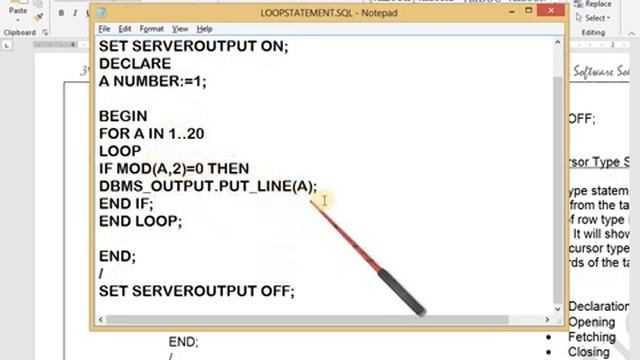 Exit when, For Looping, While Looping , Rowtype and Cursor Type Programs in Oracle 11g смотреть онлайн