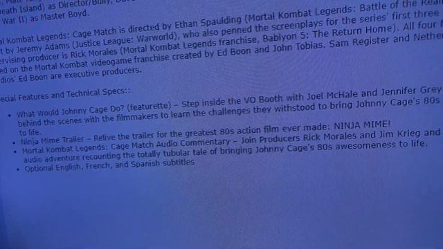 Mortal Kombat legends Cage Match (4K date 10/17/23) смотреть онлайн