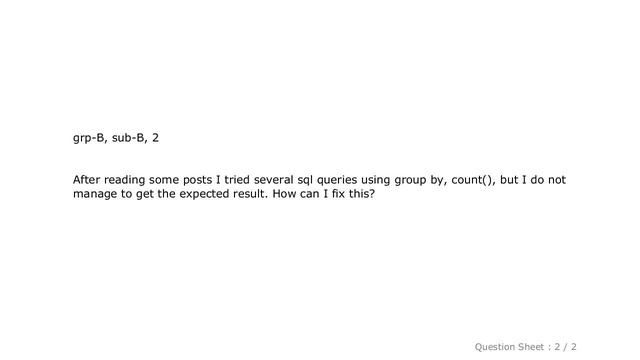 MySQL : Using group by on two fields and count in SQL смотреть онлайн