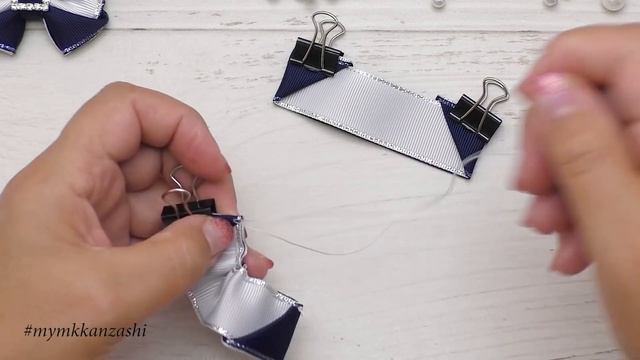 МАЛЕНЬКИЕ БАНТИКИ КАНЗАШИ ИЗ РЕПСОВОЙ ЛЕНТЫ ?﻿ МАСТЕР КЛАСС МОЙМК смотреть онлайн