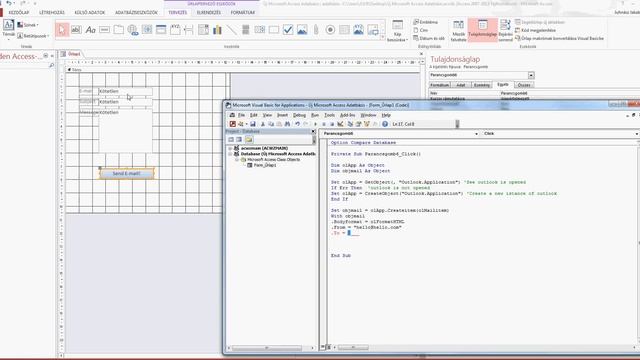 VBA How send email in Access смотреть онлайн