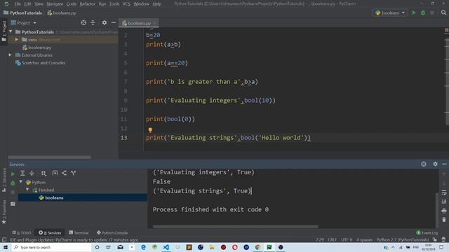 Python Booleans || Python for beginners смотреть онлайн
