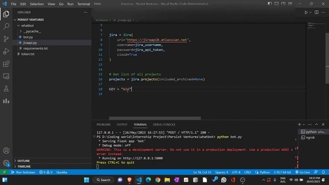 Integrating Jira with Whatsapp using Python(Flask), Twilio смотреть онлайн