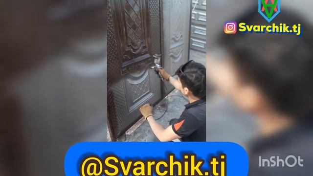 Как покрасить воротами Сварщик Шаҳбоз 2020 01 12 смотреть онлайн